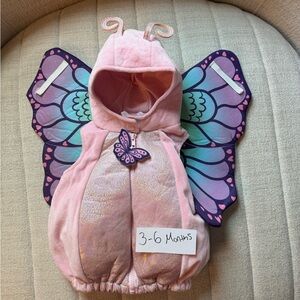 Pink Butterfly Infant Costume Jacket with Wings